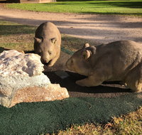 Wombat Statues Moonta - Accommodation NT