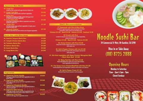 Noodle Sushi Bar Mount Gambier - Accommodation NT 1
