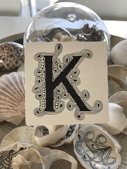 Online Live Streaming Class: Zentangle Art: Embedded Letters - Accommodation NT 0