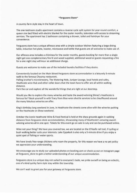 Fergusons Store - Accommodation NT 1