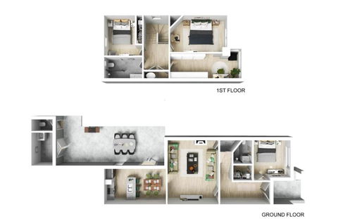 NEWLY RENOVATED LARGE 3.5 BDRM HOUSE! BEST OF MELB - Accommodation NT 1